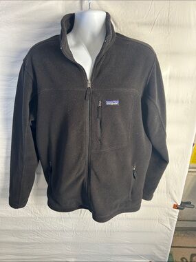 Patagonia Black Lightweight Full-Zip Fleece Jacket